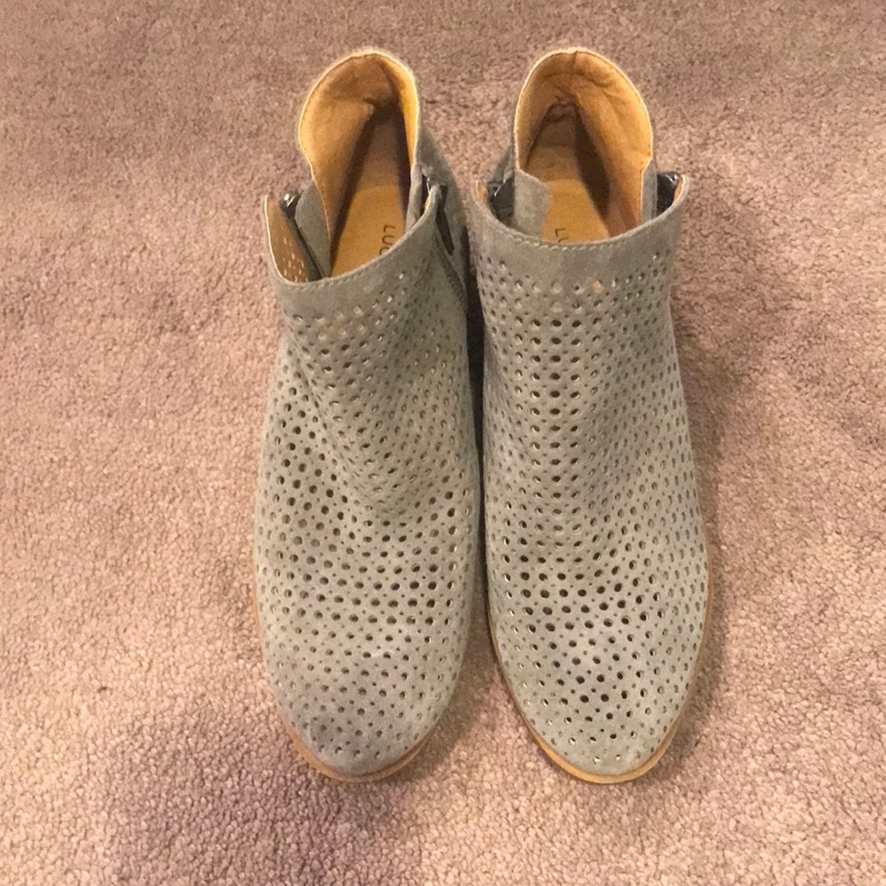 Lucky Brand Suede Booties